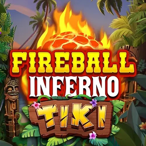 Fireball Inferno Tiki casino game by NetEnt – featured logo at Whamoo Casino