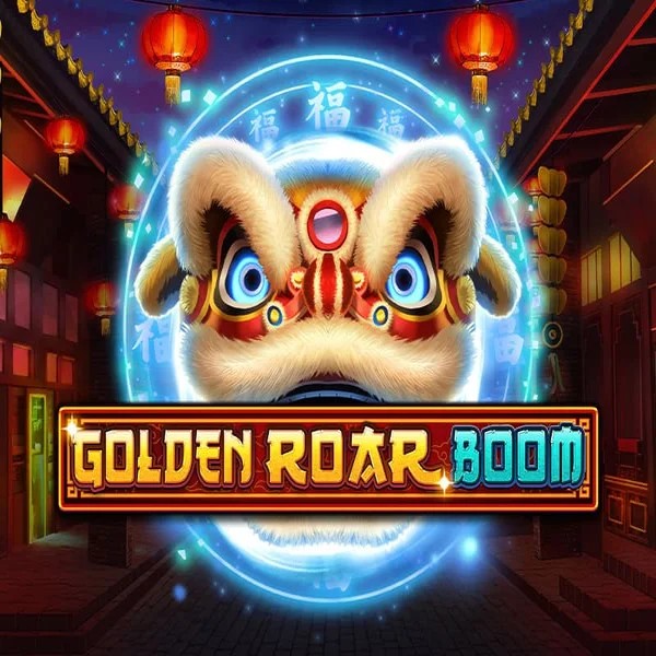 Golden Roar BOOM slot visual from Greentube available on whamooo.com